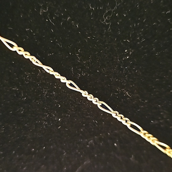 Filagree Goldtone Pendant w/ Faux Pearl & Enamel on 16"L Goldtone Necklace - Picture 4 of 7